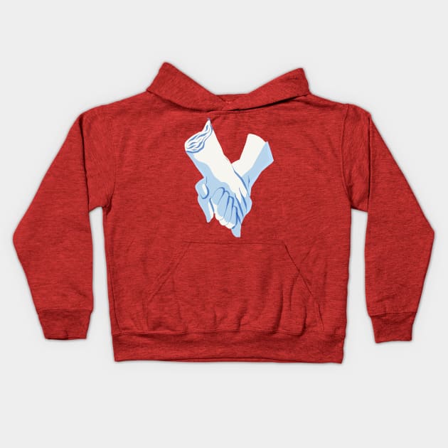 Holding Hands Kids Hoodie by Rebelform